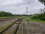 станция Вецумниеки: Вид в направлении Крустпилса