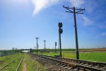 путевой пост 3 км: Маршрутный светофор НВ, вид в сторону Владиславовки