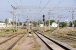 станция Евпатория-Товарная: Выходные светофоры Н2, Н3, Н4. Вид в сторону Евпатории-Курорт