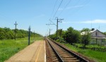о.п. 3 км: Вид с платформы в сторону Остряково
