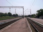 станция Запорожье II: Вид в сторону Запорожья-1