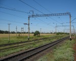 станция Минеральная: Вид в сторону Новомосковска