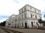 станция Лиепая: Вид на вокзал со второго перрона