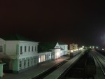 станция Бердянск: Вокзал, вид с моста