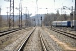 станция Днепр-Лоцманская: Чётная горловина, вид в сторону ст. Встречный