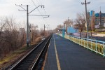 платформа Проспектная: Вид в сторону ст. Днепропетровск-Южный