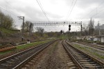 станция Встречный: Нечётная горловина, вид в сторону ст. Днепропетровск-Южный