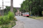 станция Кайдакская: Пересечение подъездного пути с трамвайной линией