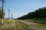 станция Кильчень: Посадочные платформы, вид в сторону Новомосковска