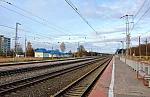 станция Балакирево: Вид в сторону Ярославля с третьей платформы