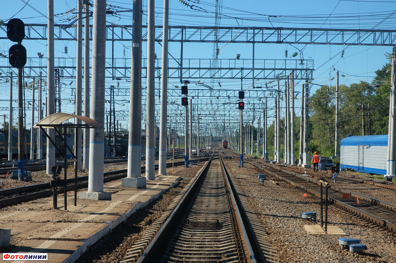 Вид станции в сторону Ярославля