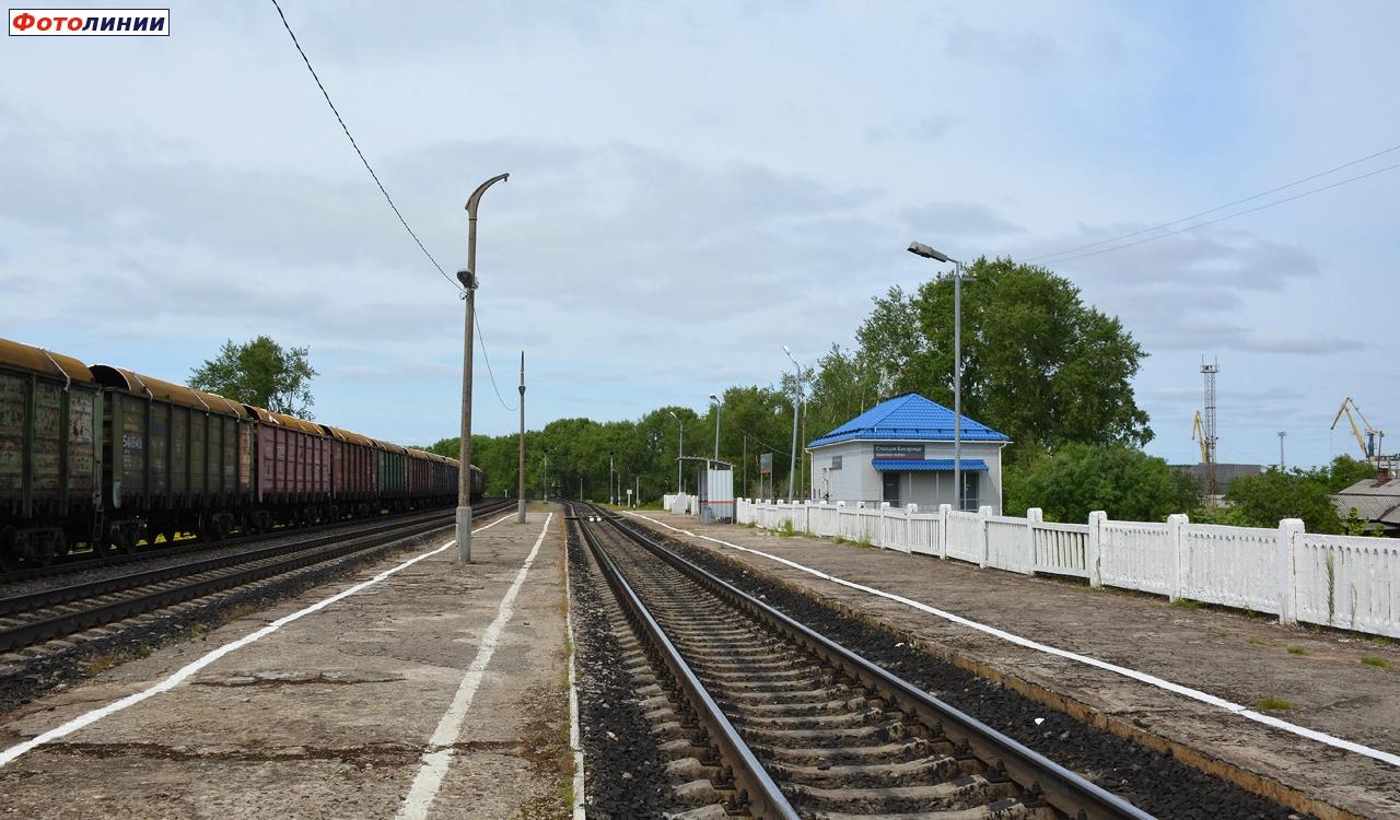 Вид с платформы в сторону Архангельска