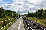 платформа 15 км: Вид с платформы в сторону Карпогор