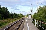 платформа 15 км: Вид с платформы в сторону Архангельска