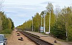 станция Уйма: Вид в сторону Северодвинска