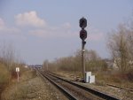 станция Елгава: Входной светофор из Тукумса "РТ"