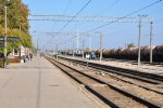 станция Елгава: Вид с перрона в сторону Риги