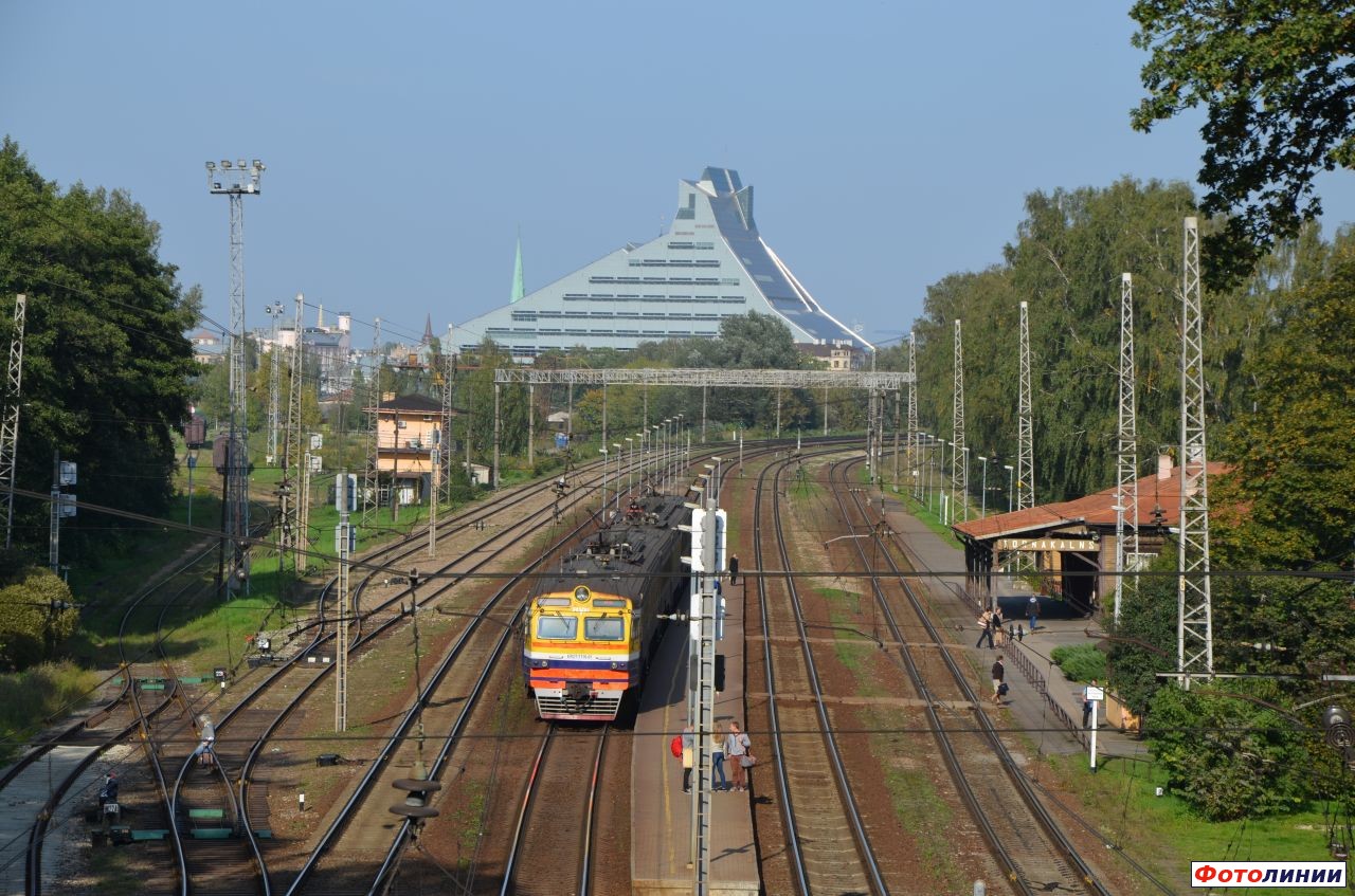 Общий вид станции в сторону Риги