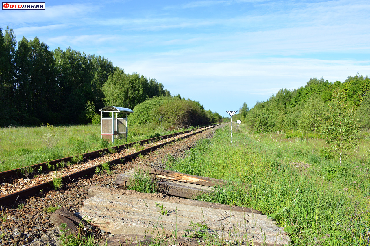 Вид с "платформы" в сторону Варегово