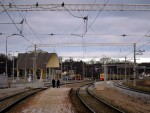 станция Дубулти: Вид с временного перрона в сторону Риги