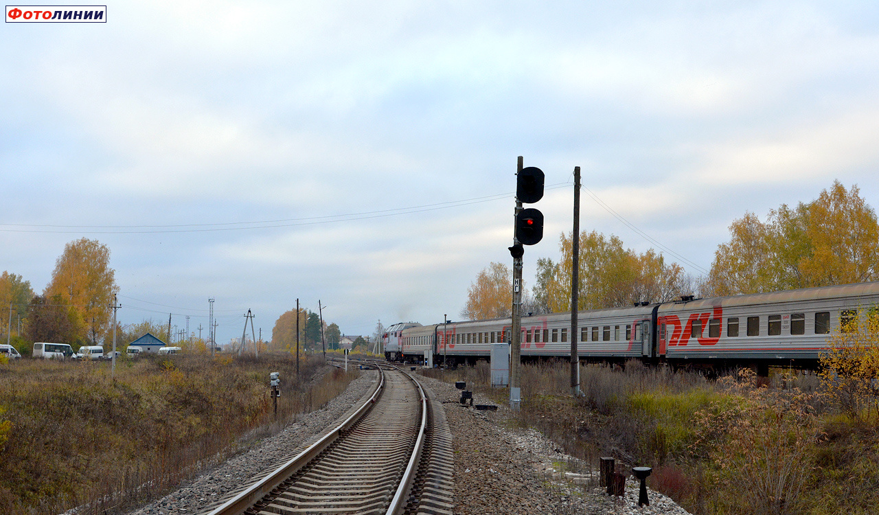 Станция Иваново-Сортировочное. Входной светофор НГ (со стороны ст. Горино)  — Railwayz.info