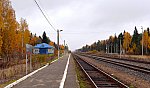 станция Строкино: Вид с платформы в сторону Кинешмы