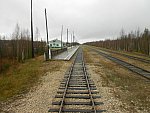 станция Нибель: Вид платформы в сторону Сосногрорска