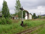 станция Гулбене: Паровозная колонка узкой колеи в чётной горловине