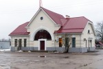станция Кокнесе: Пассажирское здание, вид из города