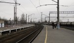 станция Балахна: Вид с платформы в сторону Нижнего Новгорода