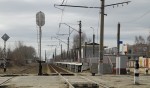 станция Заволжье: Платформа. Вид в сторону Нижнего Новгорода
