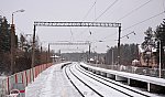 о.п. Дубравная: Вид с платформы в сторону Нижнего Новгорода