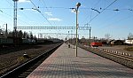 станция Нечаевская: Вид с платформы в сторону Черустей