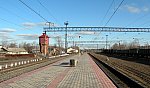станция Нечаевская: Вид с платформы в сторону Вековки