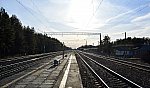 станция Алферово: Вид с платформы в сторону Вековки