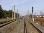 станция Гаркалне: Чётные входные светофоры Р, Рр и знак "Граница станции"