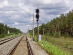 станция Криевупе: Чётный входной светофор Р из Гаркалне