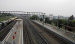 станция Арск: Вид с пешеходного моста в сторону Казани