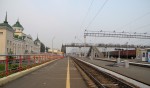 станция Агрыз: Вид с платформы № 1 в сторону Казани