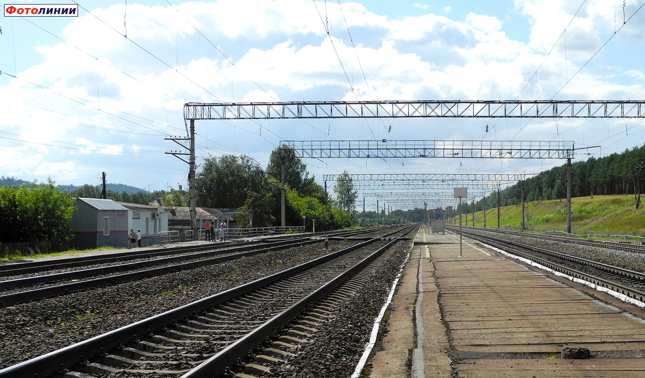 Вид с платформы в сторону Казани