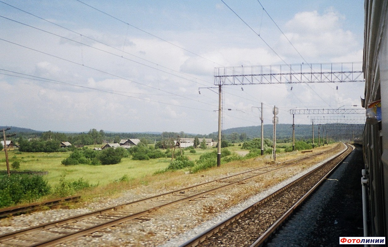 Вид станции в сторону Дружинино