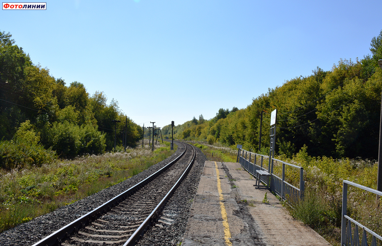 Вид с платформы в сторону Ульяновска