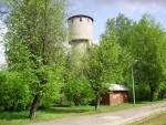 станция Валмиера: Водонапорная башня и хозпостройка