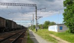 станция Шониха: Вид с платформы в сторону Нижнего Новгорода