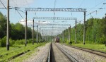 станция Шониха: Вид в сторону нечётной горловины (Нижнего Новгорода)
