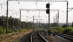 станция Зименки: Выходные светофоры Н2, Н1 (вид в сторону Арзамаса)