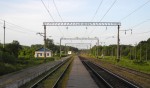 станция Зименки: Вид с платформы в сторону Нижнего Новгорода