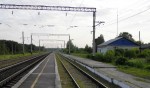 станция Зименки: Вид с платформы в сторону Арзамаса