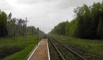 о.п. 55 км: Вид с платформы в сторону Коврова