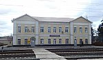 станция Мичуринск-Воронежский: Пассажирское здание, вид со стороны путей